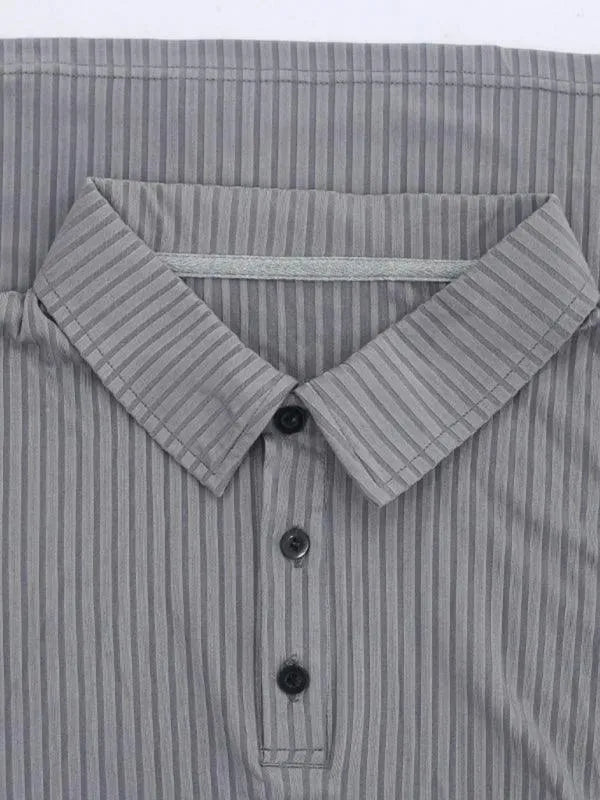 Solid Polyester Graphic T-Shirt for General - All-Season Everyday - Polo Shirt - LeStyleParfait