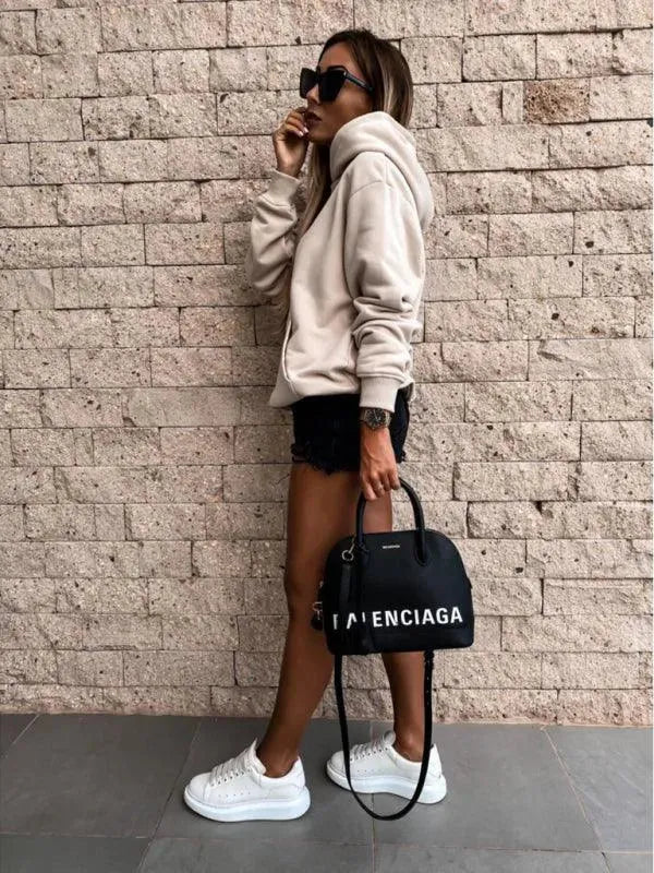 Solid Warm Women Hoodie - Women Hoodie - LeStyleParfait