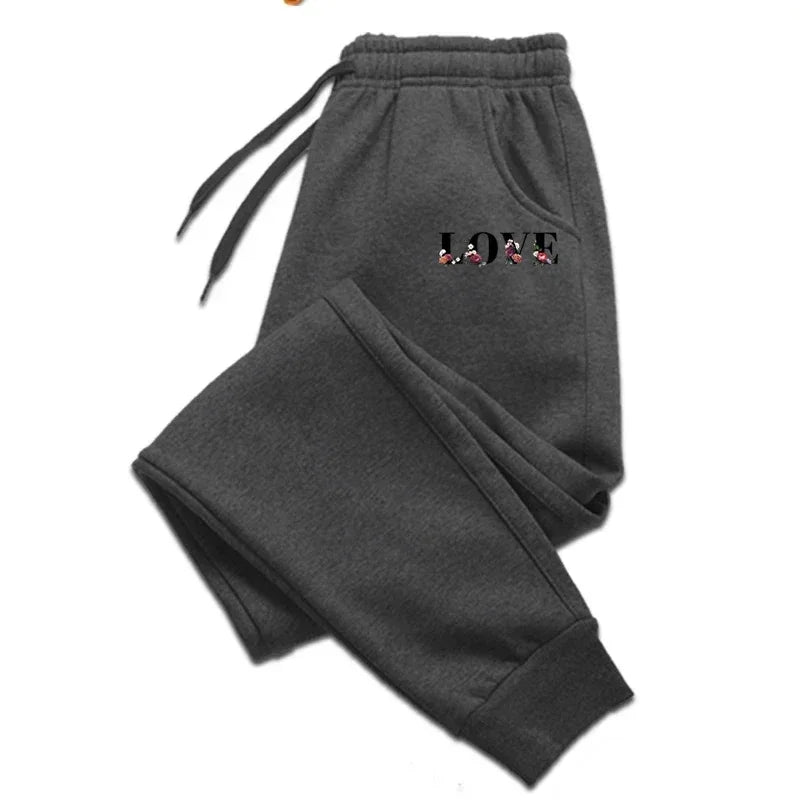 Sporty Casual Men Jogger Pants - Mid Rise Drawstring