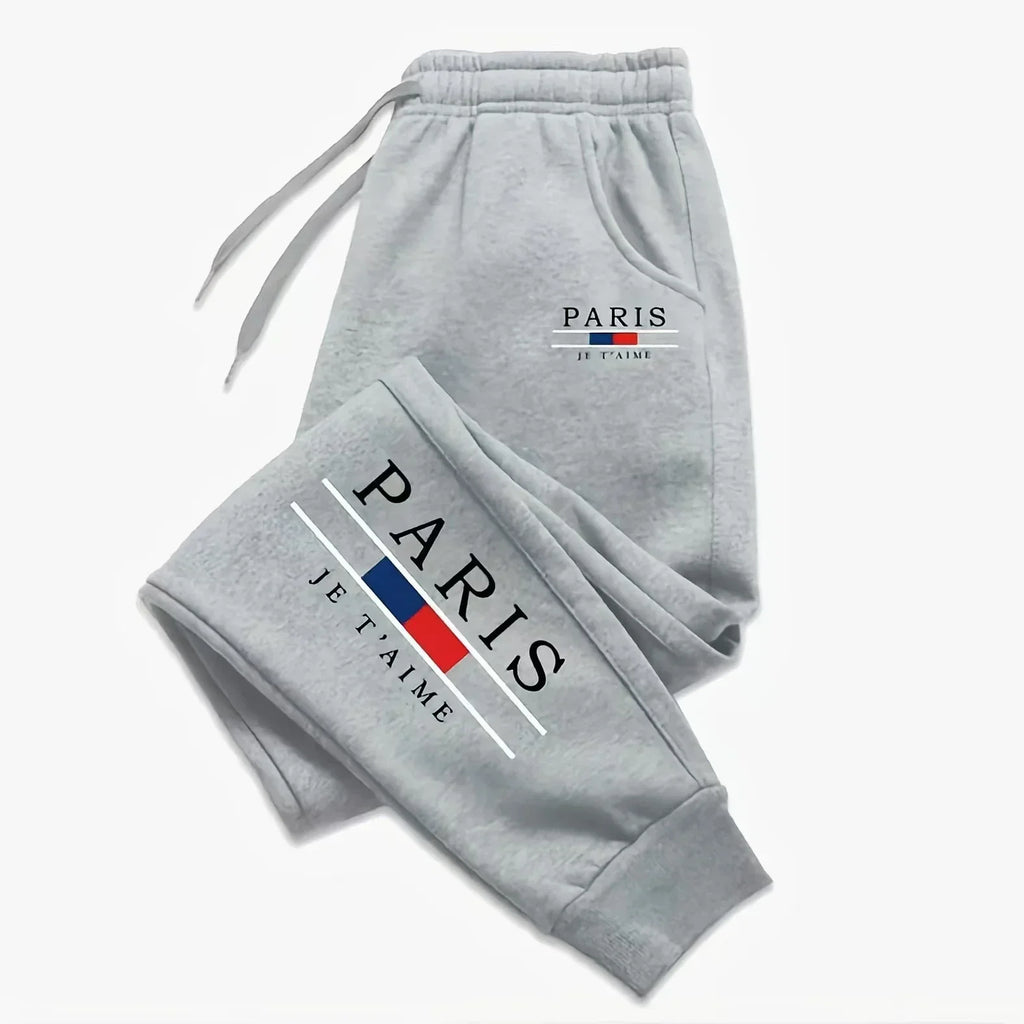 Pantalon de jogging décontracté et sportif pour homme - Taille mi-haute avec cordon de serrage