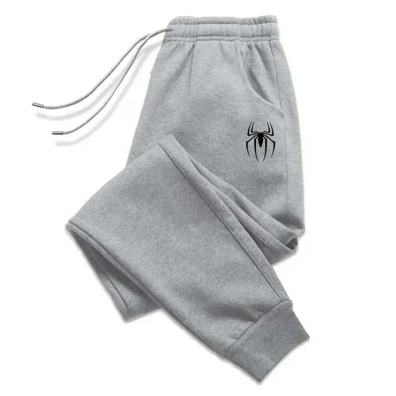 Sporty Men Jogger Pants - Mid-Rise Drawstring Tapered Fit