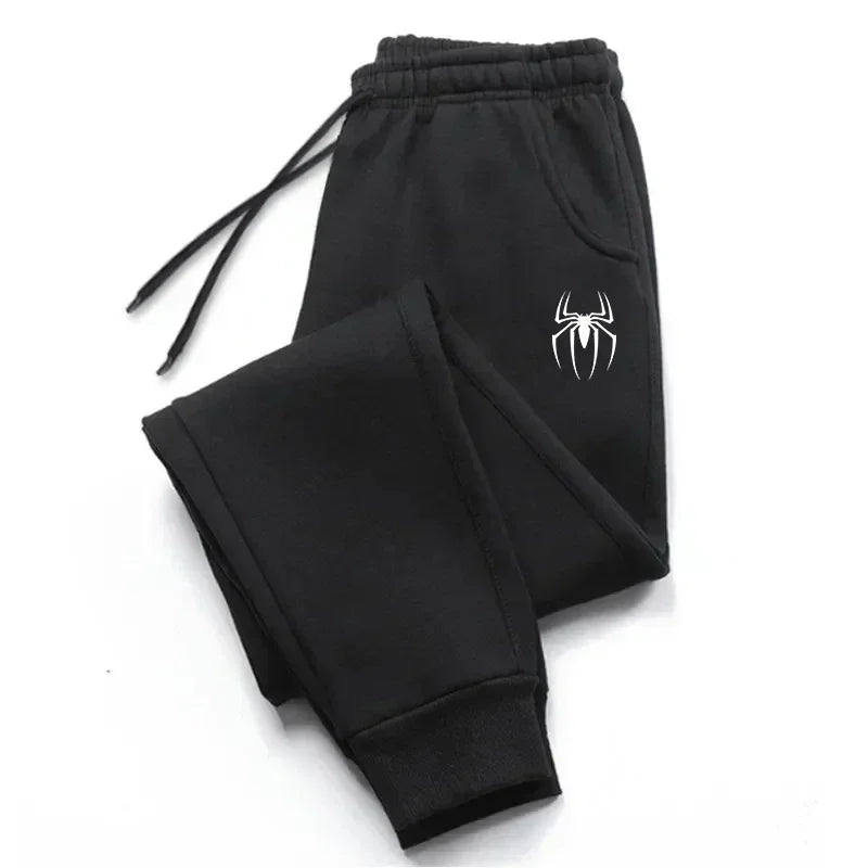 Sporty Men Jogger Pants - Mid-Rise Drawstring Tapered Fit