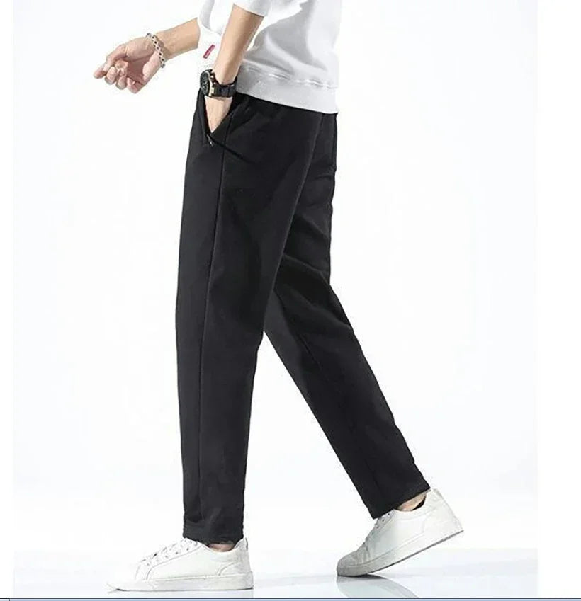 Pantalon de jogging sportif et décontracté pour homme - Taille mi-haute avec cordon de serrage