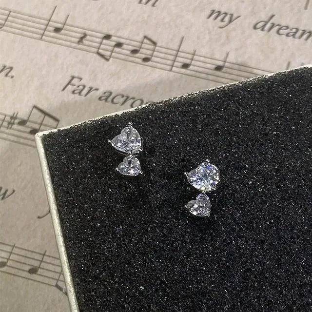 Sterling Silver Round Stud Earrings - Earrings - LeStyleParfait