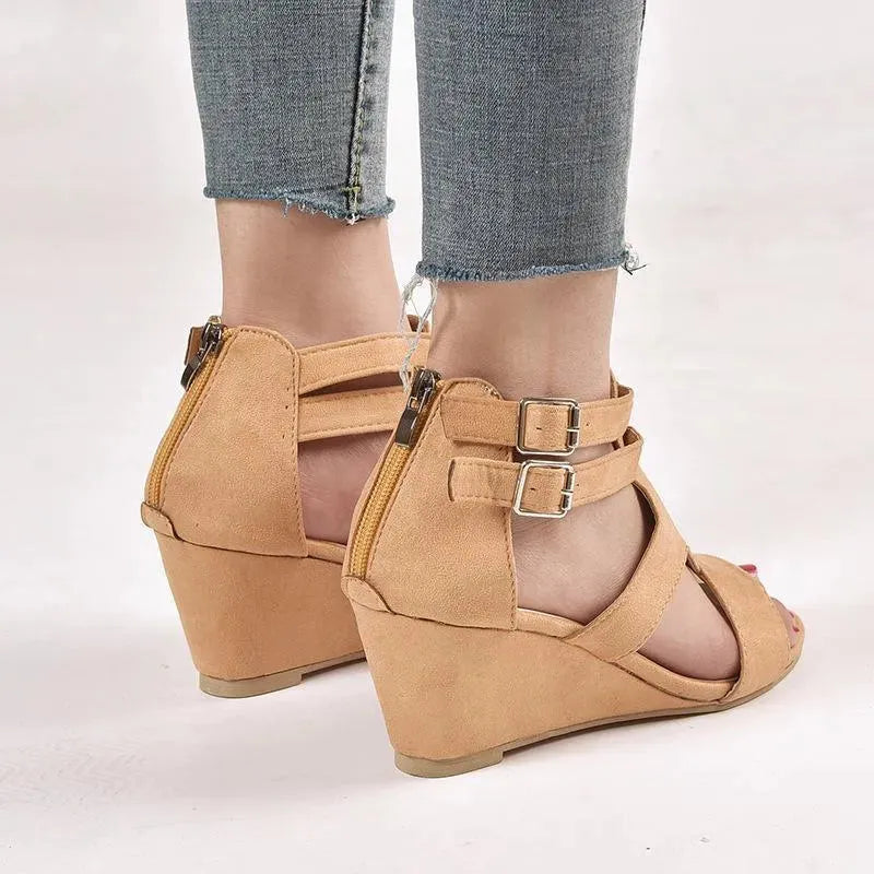 Strap Wedge Sandals - Wedge Shoes - LeStyleParfait