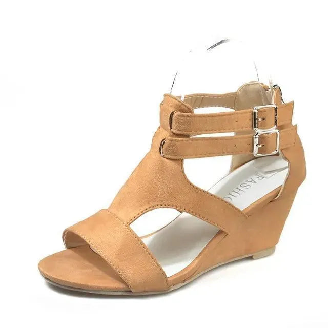 Strap Wedge Sandals - Wedge Shoes - LeStyleParfait