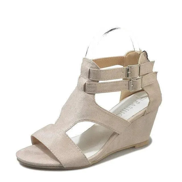 Strap Wedge Sandals - Wedge Shoes - LeStyleParfait