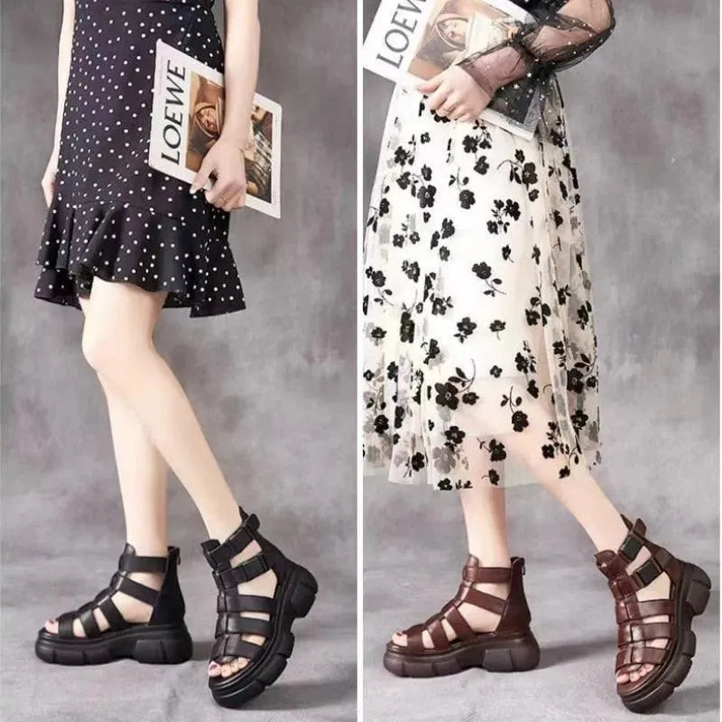 Strappy Wedge Shoes - Wedge Shoes - LeStyleParfait