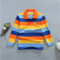 Striped Logo Polo Shirt for Kids-Polo Shirt-LeStyleParfait