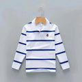 Striped Polyester Polo Shirt for Kids-Polo Shirt-LeStyleParfait