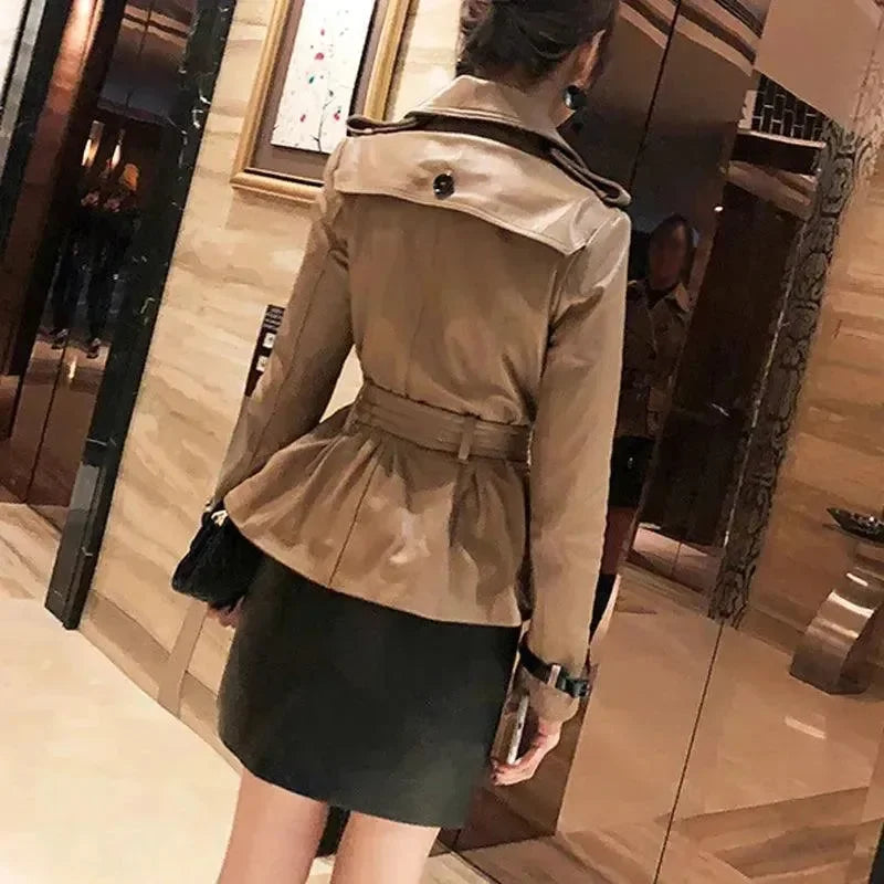 Stylish Chic Leather Women Coat - Coat - LeStyleParfait