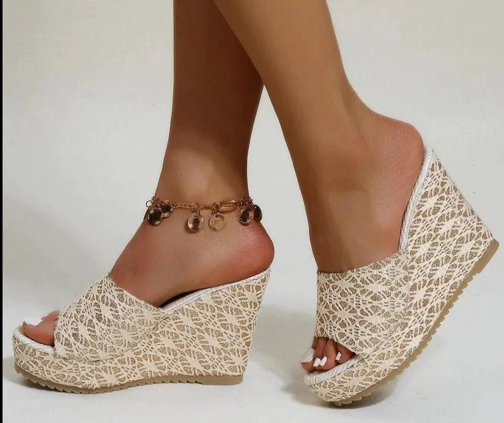 Stylish Printed Wedge Shoes - Wedge Shoes - LeStyleParfait