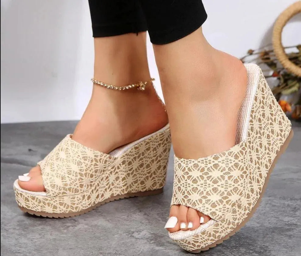 Stylish Printed Wedge Shoes - Wedge Shoes - LeStyleParfait