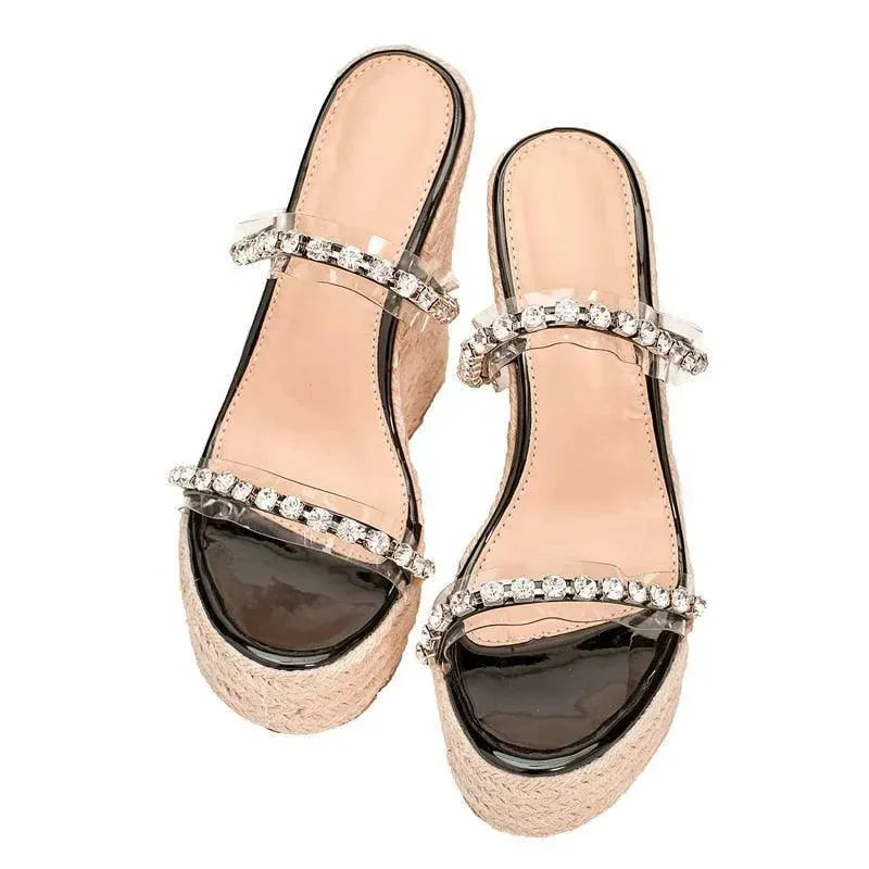 Summer Peep Toe Wedge Sandals - Wedge Shoes - LeStyleParfait