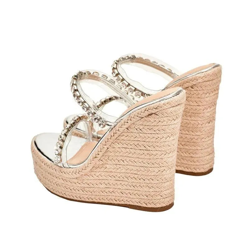 Summer Peep Toe Wedge Sandals - Wedge Shoes - LeStyleParfait