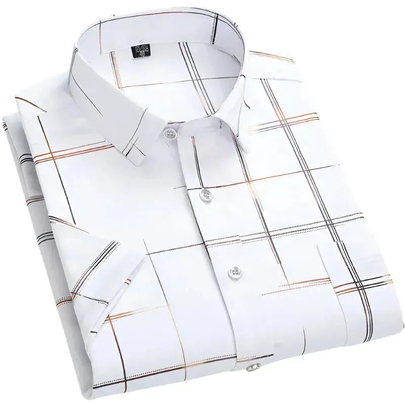 Summer Slim Fit Men's Striped Shirt - Striped Shirt - LeStyleParfait