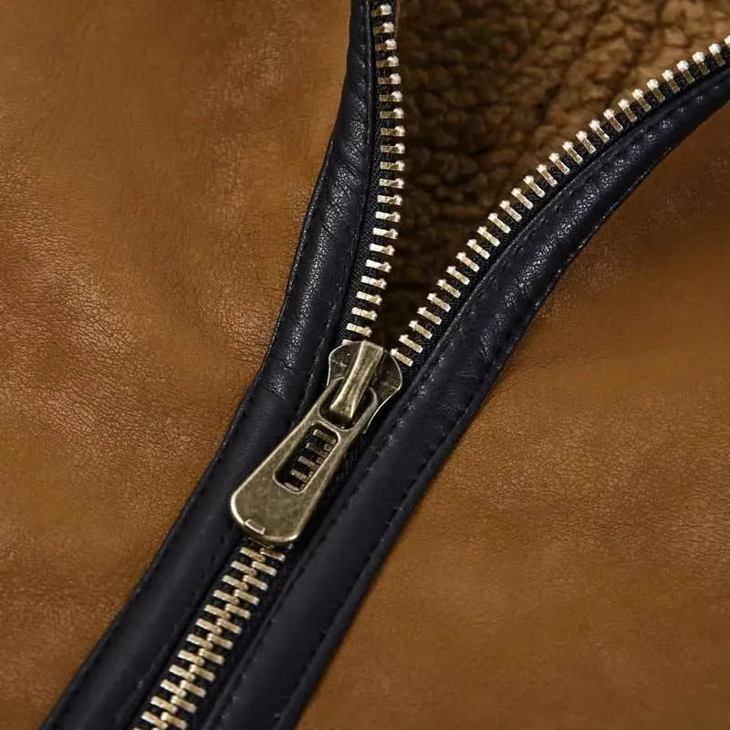 Swedish Men Suede Leather Jacket - Leather Jacket - LeStyleParfait