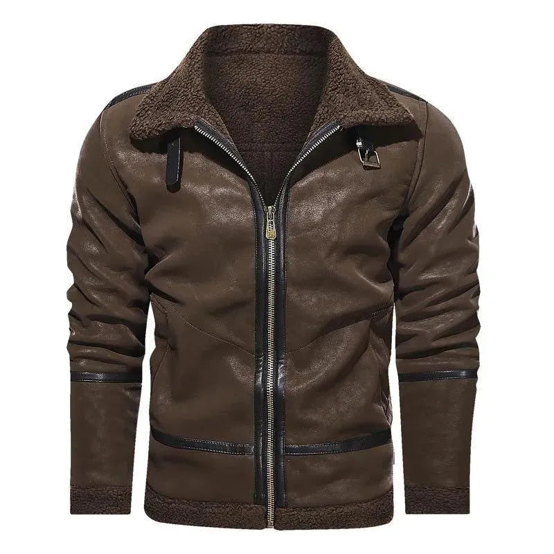 Swedish Men Suede Leather Jacket - Leather Jacket - LeStyleParfait