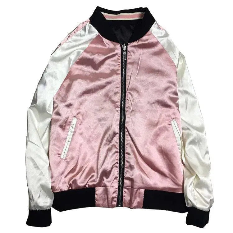 Take It Easy Floral Bomber Jacket - Bomber Jacket - LeStyleParfait