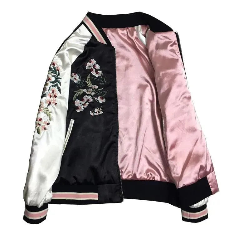 Take It Easy Floral Bomber Jacket - Bomber Jacket - LeStyleParfait