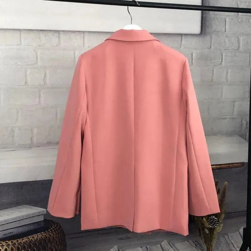 The Compassionate Double-Breasted Blazer Women - Formal-Business - Plain-Solid - Double-Breasted Blazer - LeStyleParfait