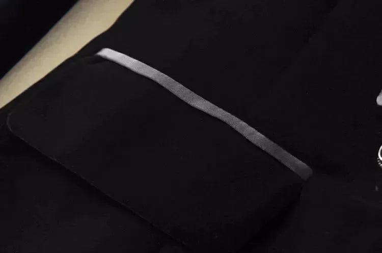 The Prowess Velvet V-Neck Blazer Women - Casual - Plain-Solid - Velvet Blazer - LeStyleParfait