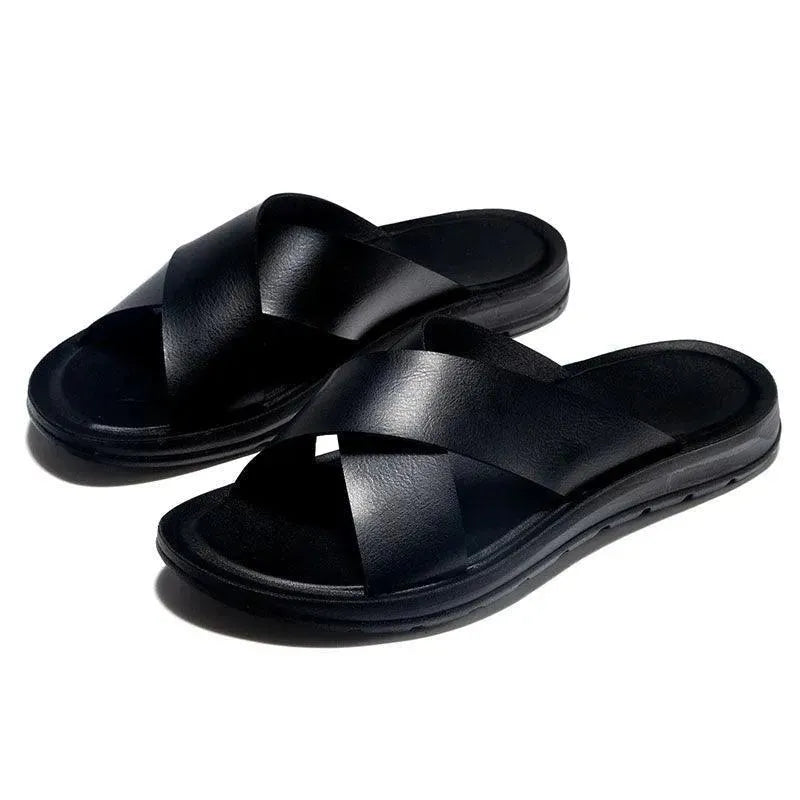 The Walker Leather Sandal Shoes - Sandals - LeStyleParfait