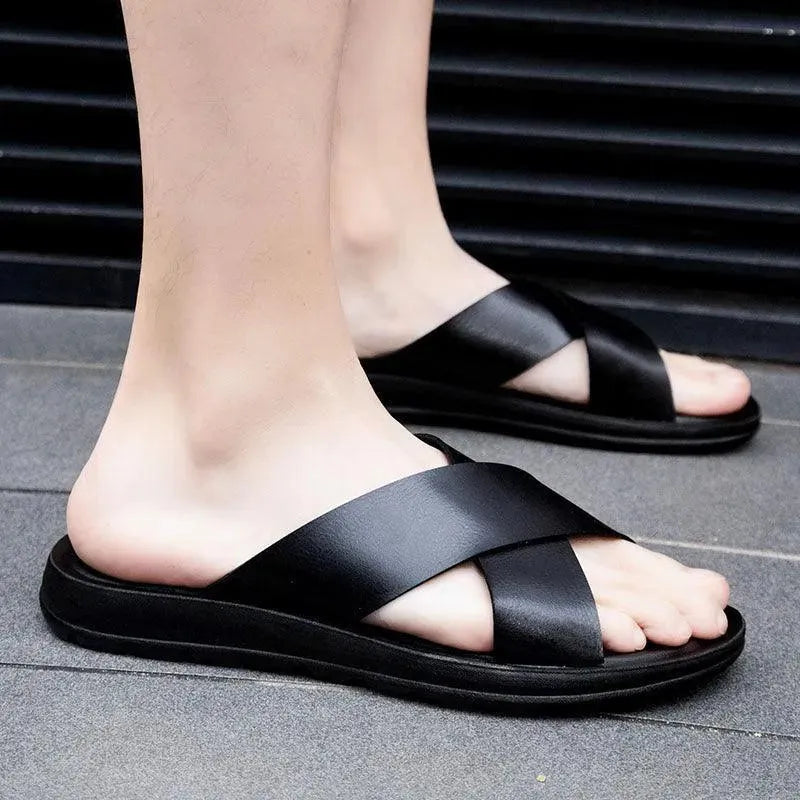 The Walker Leather Sandal Shoes - Sandals - LeStyleParfait