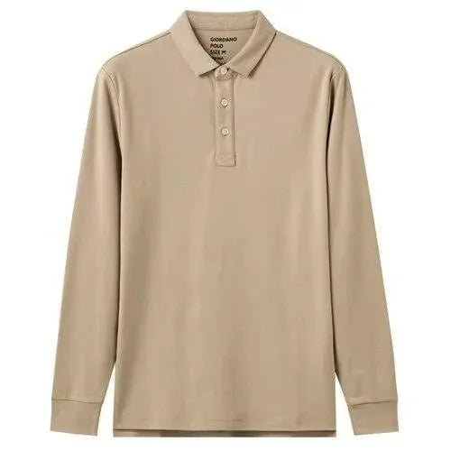 Thick Cotton Men Polo Shirt Long Sleeve - Polo Shirt - LeStyleParfait