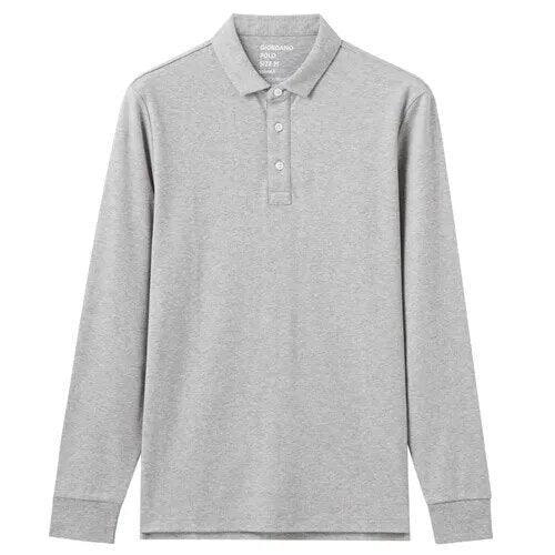 Thick Cotton Men Polo Shirt Long Sleeve - Polo Shirt - LeStyleParfait