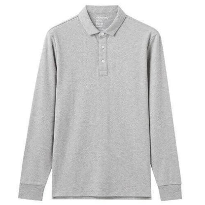 Thick Cotton Men Polo Shirt Long Sleeve - Polo Shirt - LeStyleParfait