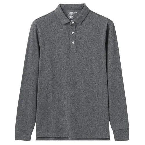 Thick Cotton Men Polo Shirt Long Sleeve - Polo Shirt - LeStyleParfait