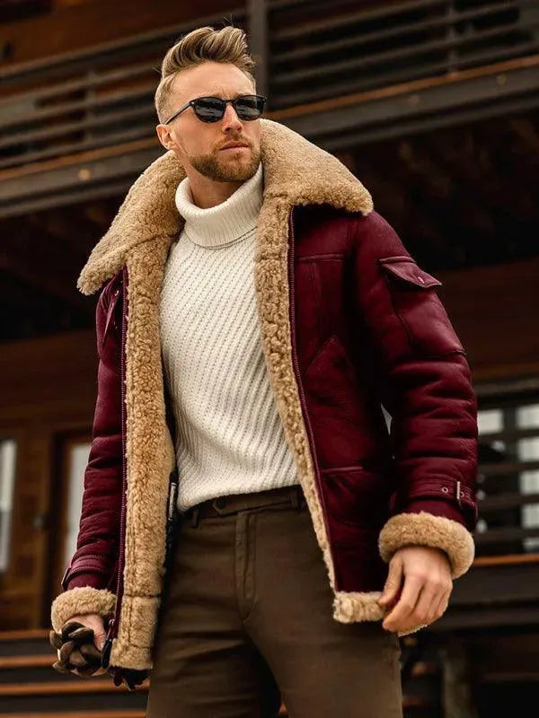 Thick Fur Men Winter Jacket - Winter Jacket - LeStyleParfait