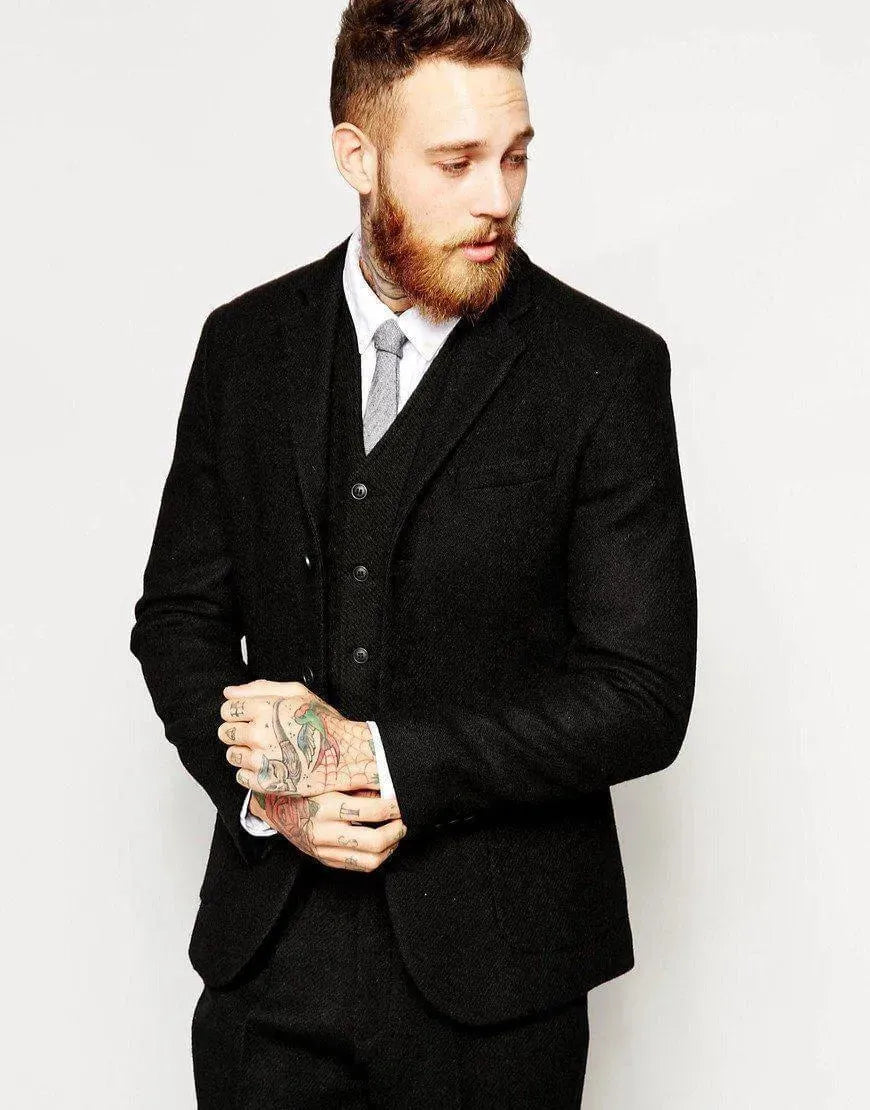 Three Piece Tweed Suit - Tweed Suit - LeStyleParfait