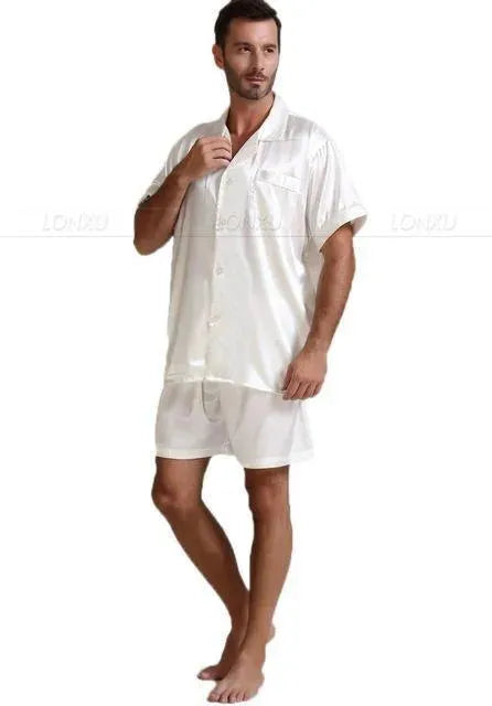 Till Morning Hour Men Pajama Set - Pajama Shorts Set - LeStyleParfait
