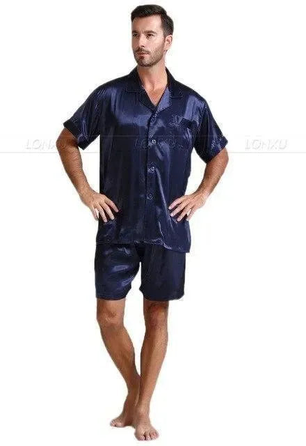 Till Morning Hour Men Pajama Set - Pajama Shorts Set - LeStyleParfait