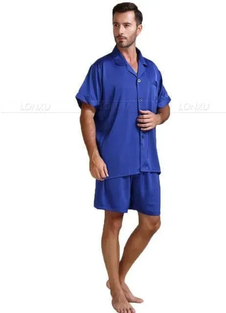 Till Morning Hour Men Pajama Set - Pajama Shorts Set - LeStyleParfait
