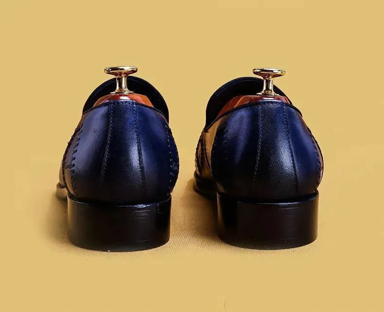 Tomasso Leather Loafer Shoes For Men - Loafer Shoes - LeStyleParfait
