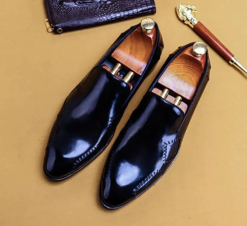 Tomasso Leather Loafer Shoes For Men - Loafer Shoes - LeStyleParfait