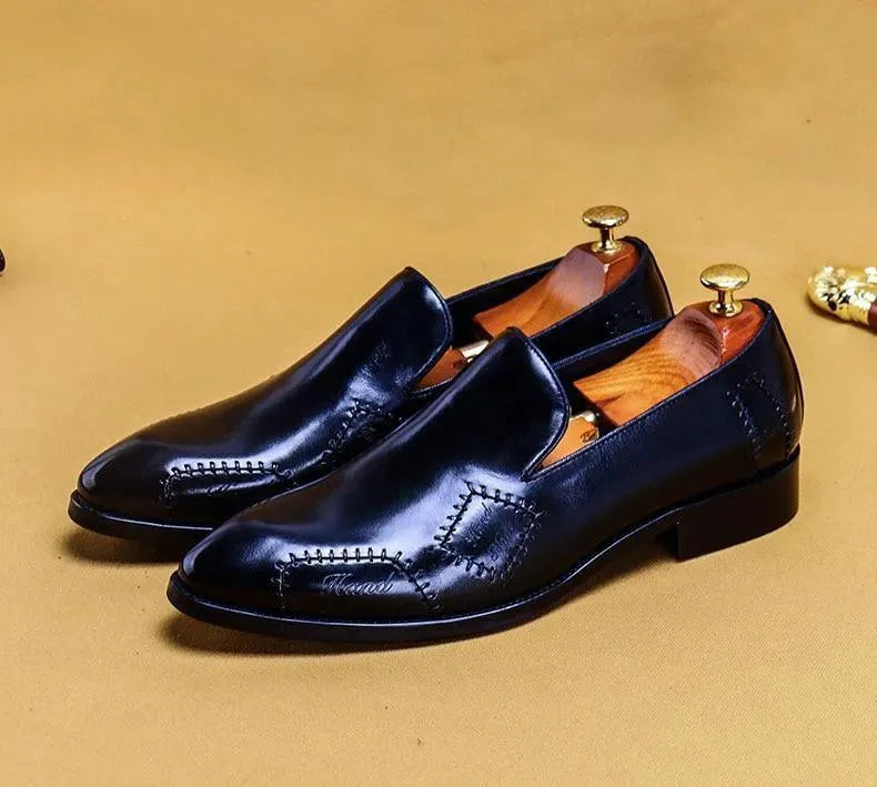 Tomasso Leather Loafer Shoes For Men - Loafer Shoes - LeStyleParfait