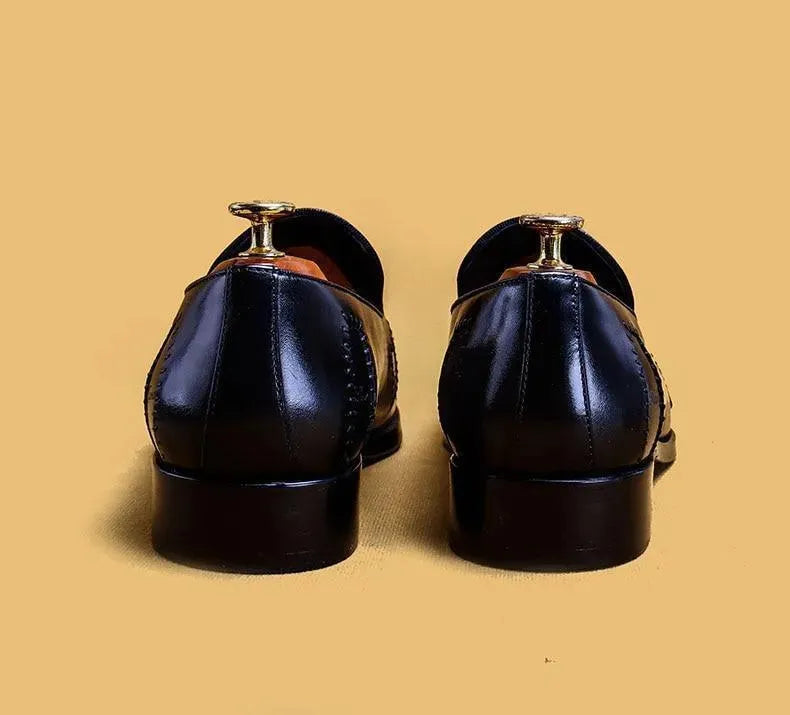 Tomasso Leather Loafer Shoes For Men - Loafer Shoes - LeStyleParfait
