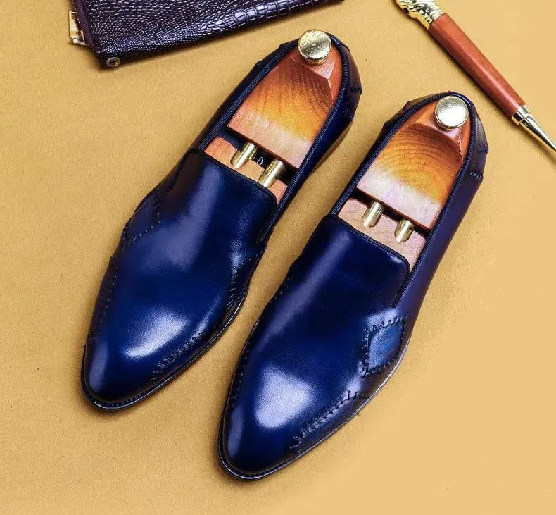 Tomasso Leather Loafer Shoes For Men - Loafer Shoes - LeStyleParfait