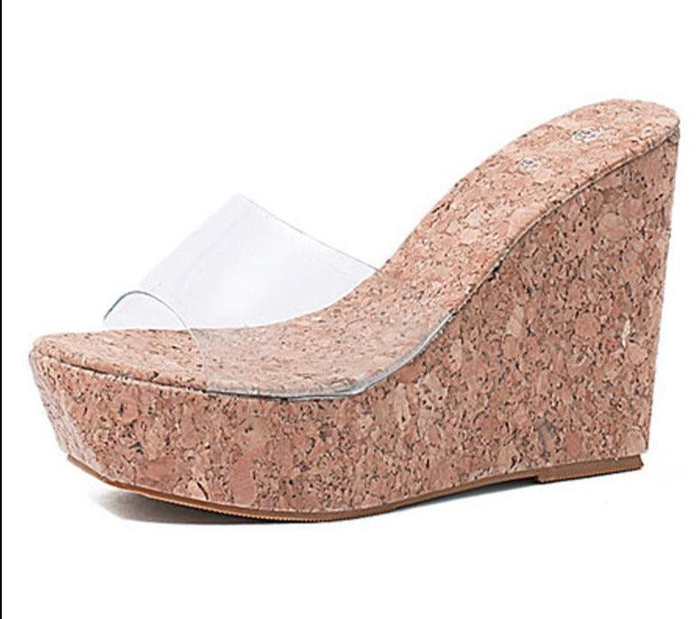 Transparent Wedge Sandals Shoes - Wedge Shoes - LeStyleParfait