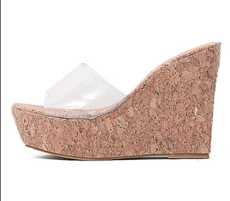 Transparent Wedge Sandals Shoes - Wedge Shoes - LeStyleParfait