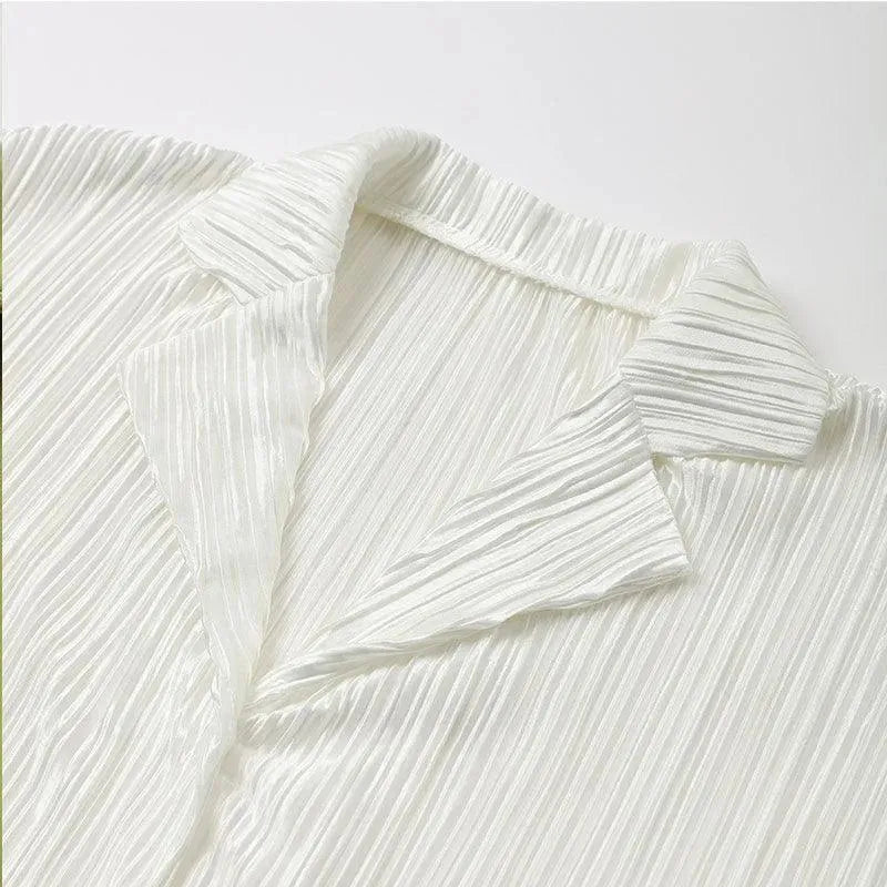 Pleated Oversized Pants - Women Pants - LeStyleParfait
