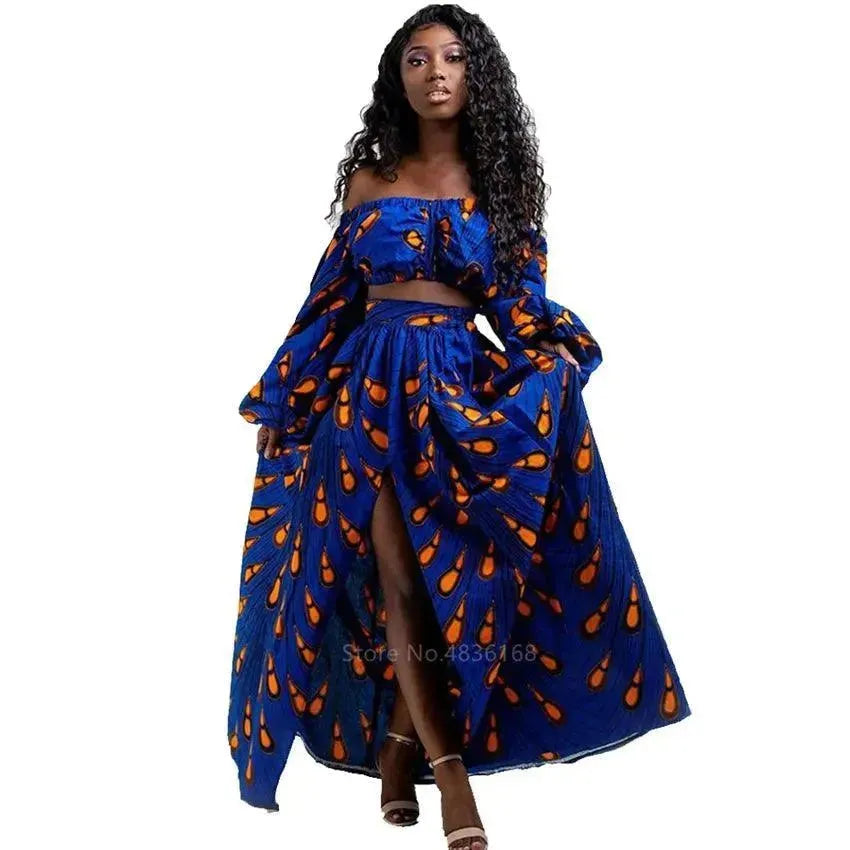 Trendy Women African Two-Piece Skirt Set - African Skirt Set - LeStyleParfait