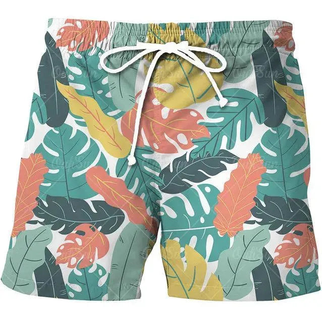 Tropical Beach Shorts For Men - Beach Shorts - LeStyleParfait