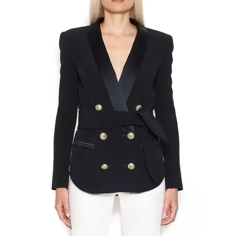 Tuxedo Blazer Jacket Women - Casual - Plain-Solid - Tuxedo Blazer - LeStyleParfait