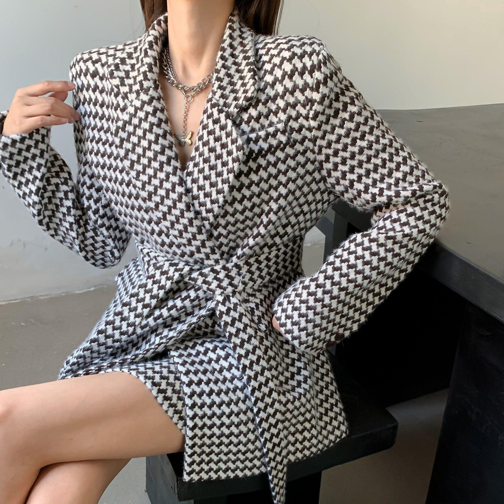 Tweed Mini Skirt Suit - Skirt Suit - LeStyleParfait