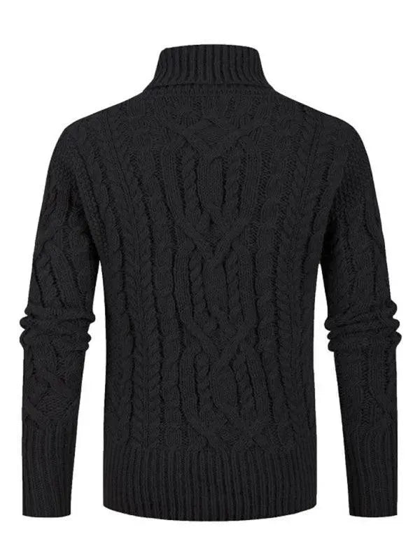Twist V-Neck Men Pullover Sweater - Pullover Sweater - LeStyleParfait